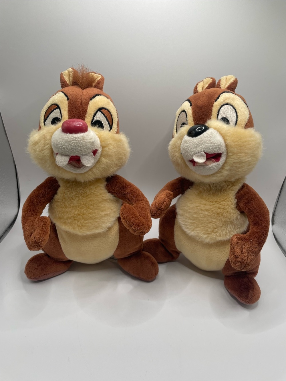 Disney Chip 'n' Dale Plush Pair - Brown, Cream & Pink Accents